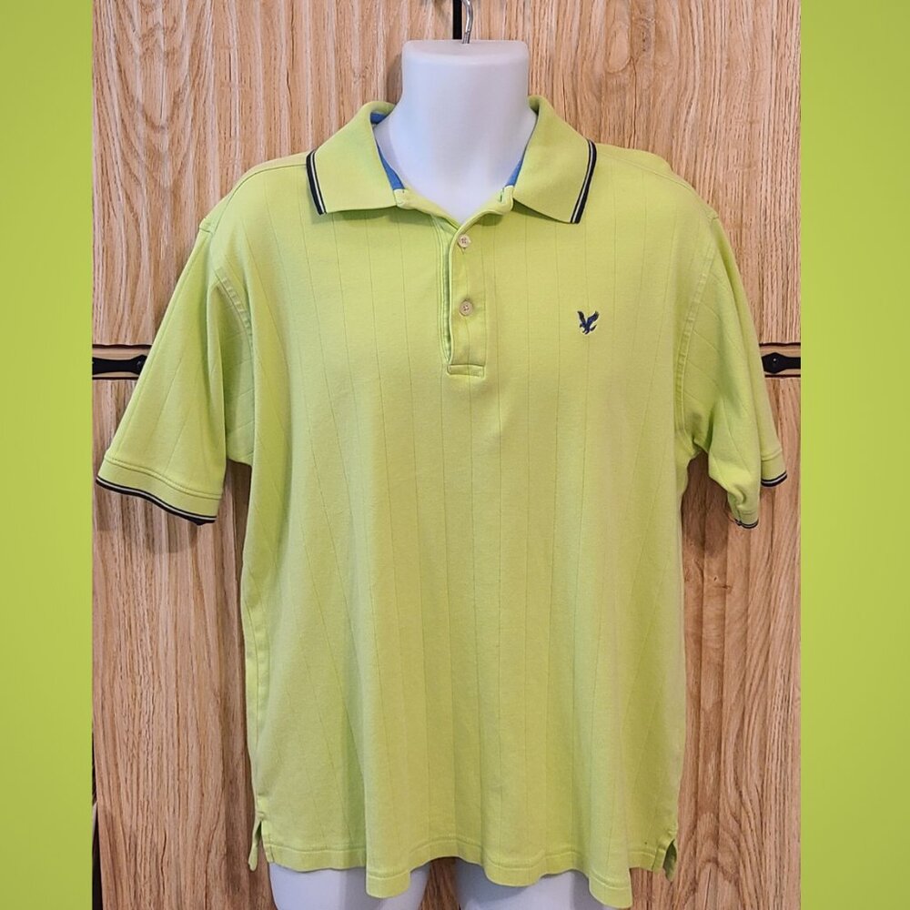 Lyle & Scott Polo Shirt – Soft Lime Green – Size M – 100% Combed Cotton
